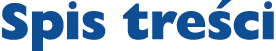 Spis treści