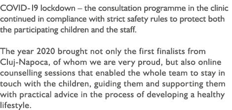 COVID-19 lockdown   the consultation programme in the clinic continued in compliance with strict safety rules to prot   