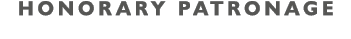 HONORARY PATRONAGE 