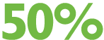 50%