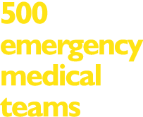 500 emergency medical teams