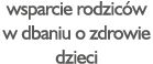 wsparcie rodzic w w dbaniu o zdrowie dzieci