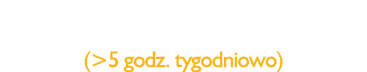 Odsetek os b aktywnie uprawiaj cych sport (>5 godz. tygodniowo)