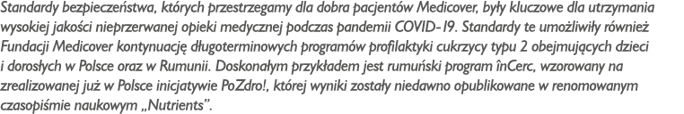 Standardy bezpiecze stwa, kt rych przestrzegamy dla dobra pacjent w Medicover, by y kluczowe dla utrzymania wysokiej ...