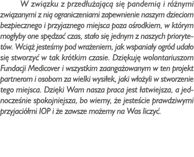W zwi zku z przed u aj c si  pandemi  i r  nymi zwi zanymi z ni  ograniczeniami zapewnienie naszym dzieciom bezpiecz...