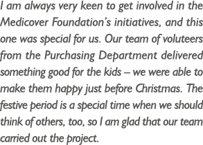 I am always very keen to get involved in the Medicover Foundation’s initiatives, and this one was special for us. Our...