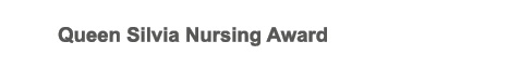 Queen Silvia Nursing Award
