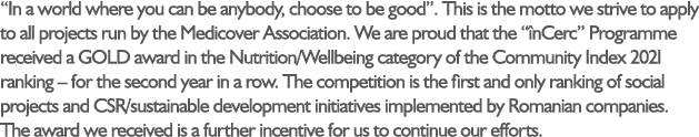 “In a world where you can be anybody, choose to be good”. This is the motto we strive to apply to all projects run by...