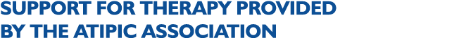 SUPPORT FOR THERAPY PROVIDED BY THE ATIPIC ASSOCIATION