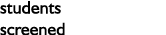 students screened