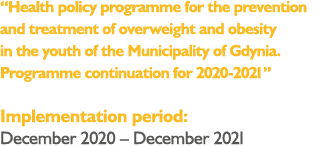 “Health policy programme for the prevention and treatment of overweight and obesity in the youth of the Municipality ...